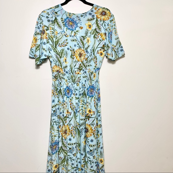 ABEL THE LABEL Floral Flutter Sleeve Maxi Dress - Picture 9 of 14